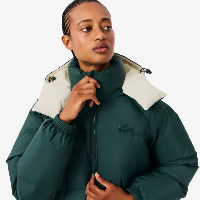Długa damska kurtka puchowa w stylu oversize Długa damska kurtka puchowa w stylu oversize