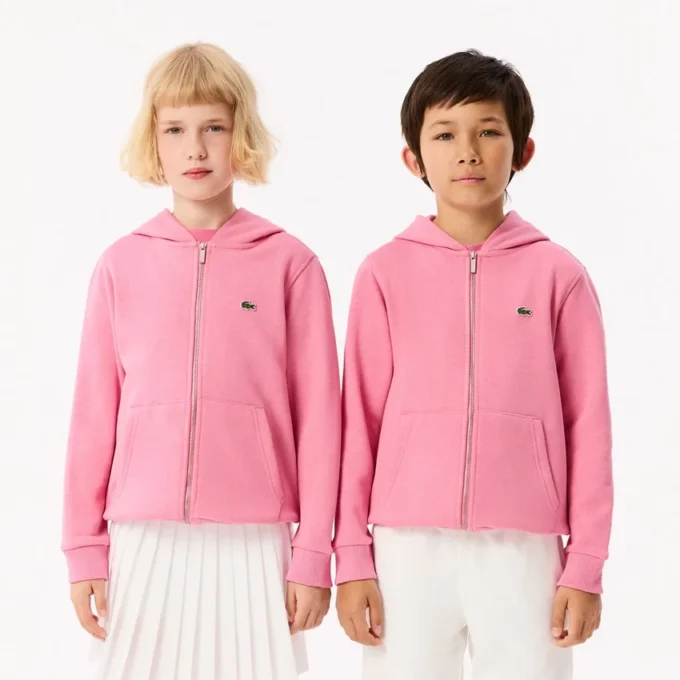 Dziecięca bluza z kapturem z polaru zapinana na zamek Dziecięca bluza z kapturem z polaru zapinana na zamek
