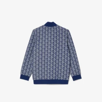 Dziecięca bluza z wysokim kołnierzem i zamkiem błyskawicznym z monogramem Paris