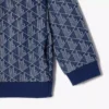 Dziecięca bluza z wysokim kołnierzem i zamkiem błyskawicznym z monogramem Paris Dziecięca bluza z wysokim kołnierzem i zamkiem błyskawicznym z monogramem Paris