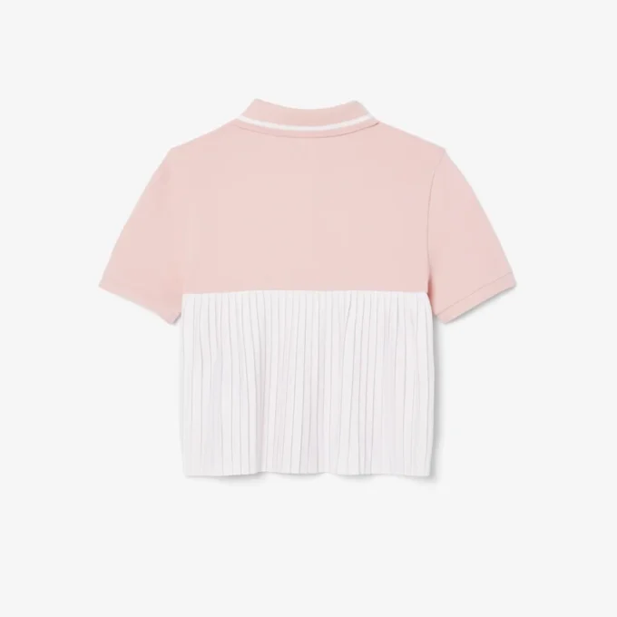 Dziecięca koszulka Polo Petit Piqua z plisami z tyłu Dziecięca koszulka Polo Petit Piqua z plisami z tyłu