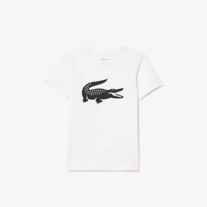 Dziecięcy T-shirt tenisowy z bawełny technicznej w stylu oversize Dziecięcy T-shirt tenisowy z bawełny technicznej w stylu oversize