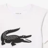 Dziecięcy T-shirt tenisowy z bawełny technicznej w stylu oversize Dziecięcy T-shirt tenisowy z bawełny technicznej w stylu oversize