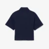 Dziewczęca koszulka Polo oversize z dzianiny piqué Dziewczęca koszulka Polo oversize z dzianiny piqué