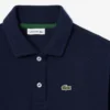Dziewczęca koszulka Polo oversize z dzianiny piqué Dziewczęca koszulka Polo oversize z dzianiny piqué