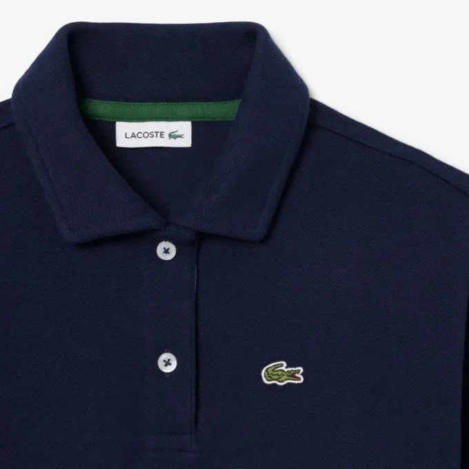 Dziewczęca koszulka Polo oversize z dzianiny piqué Dziewczęca koszulka Polo oversize z dzianiny piqué