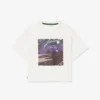 Dziewczęcy bawełniany T-shirt z nadrukiem