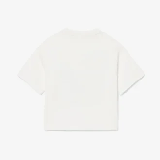 Dziewczęcy bawełniany T-shirt z nadrukiem