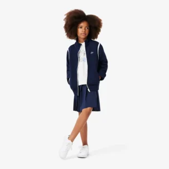 Dziewczęcy oversize T-shirt z nadrukiem