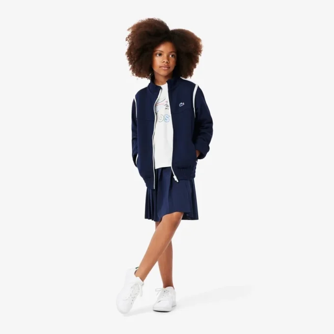 Dziewczęcy oversize T-shirt z nadrukiem Dziewczęcy oversize T-shirt z nadrukiem