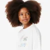 Dziewczęcy oversize T-shirt z nadrukiem Dziewczęcy oversize T-shirt z nadrukiem