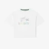Dziewczęcy oversize T-shirt z nadrukiem Dziewczęcy oversize T-shirt z nadrukiem