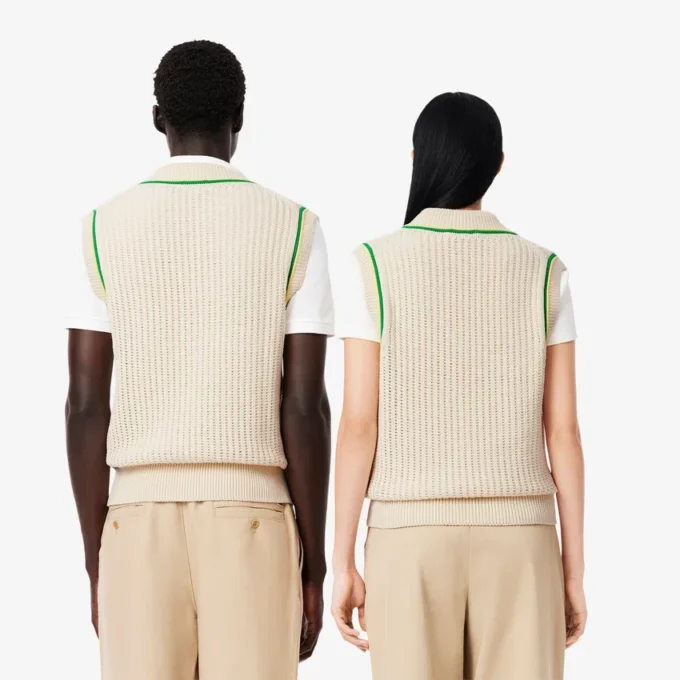 Kamizelka unisex z efektem szydełkowania