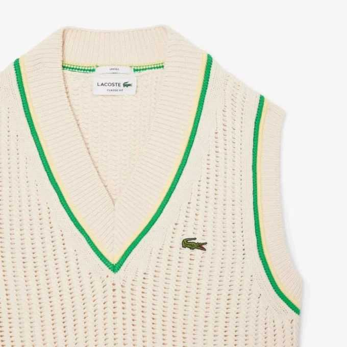 Kamizelka unisex z efektem szydełkowania