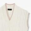 Kamizelka z wełny z dzianiny typu cable knit z kolekcji Runway