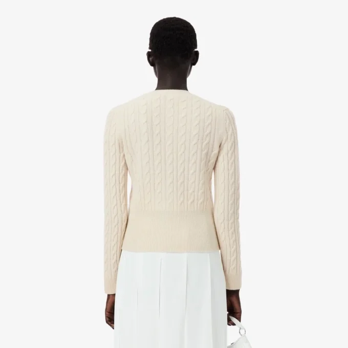 Kardigan z dzianiny typu cable knit z kaszmiru z kolekcji Runway Kardigan z dzianiny typu cable knit z kaszmiru z kolekcji Runway