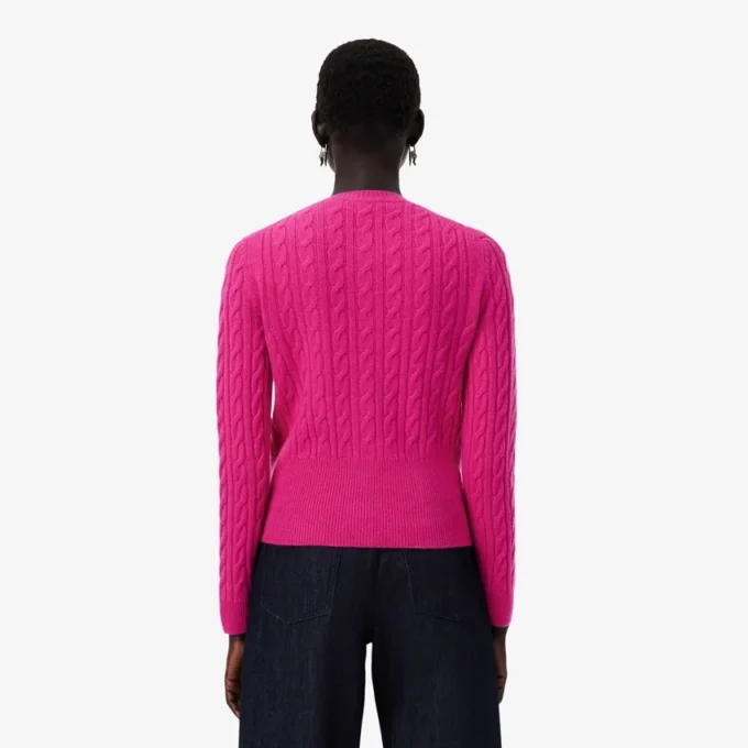 Kardigan z dzianiny typu cable knit z kaszmiru z kolekcji Runway Kardigan z dzianiny typu cable knit z kaszmiru z kolekcji Runway