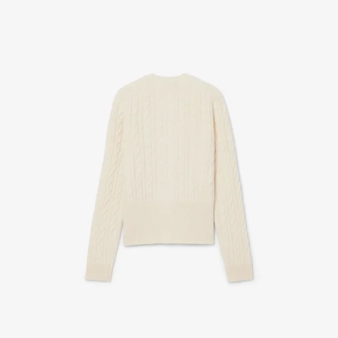 Kardigan z dzianiny typu cable knit z kaszmiru z kolekcji Runway Kardigan z dzianiny typu cable knit z kaszmiru z kolekcji Runway
