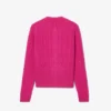 Kardigan z dzianiny typu cable knit z kaszmiru z kolekcji Runway Kardigan z dzianiny typu cable knit z kaszmiru z kolekcji Runway
