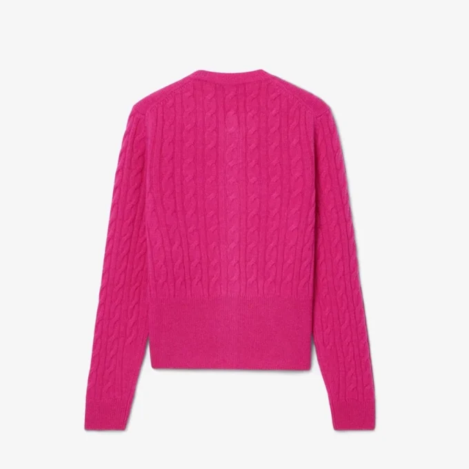 Kardigan z dzianiny typu cable knit z kaszmiru z kolekcji Runway Kardigan z dzianiny typu cable knit z kaszmiru z kolekcji Runway