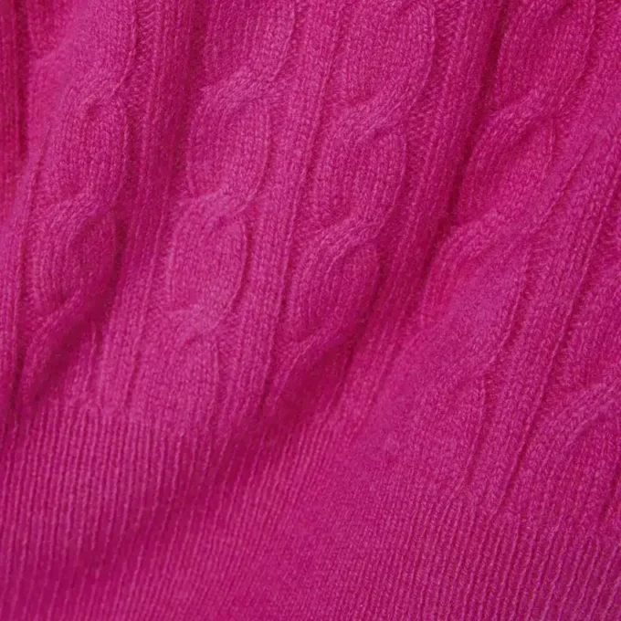 Kardigan z dzianiny typu cable knit z kaszmiru z kolekcji Runway Kardigan z dzianiny typu cable knit z kaszmiru z kolekcji Runway