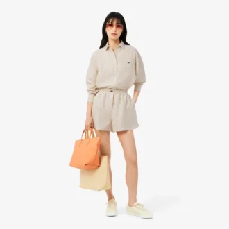 Koszula oversize z mieszanki lnu i bawełny Koszula oversize z mieszanki lnu i bawełny