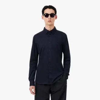 Koszula z mieszanki bawełny o kroju slim fit