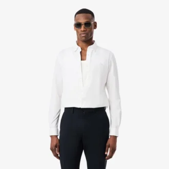 Koszula z mieszanki bawełny o kroju slim fit