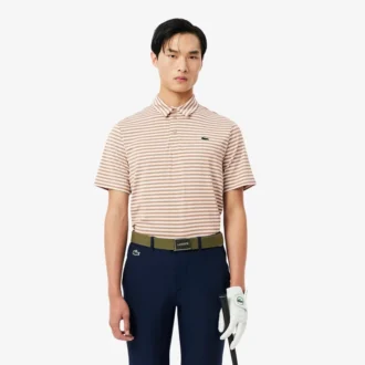 Koszulka polo golfowa Ultra Dry w paski o regularnym kroju
