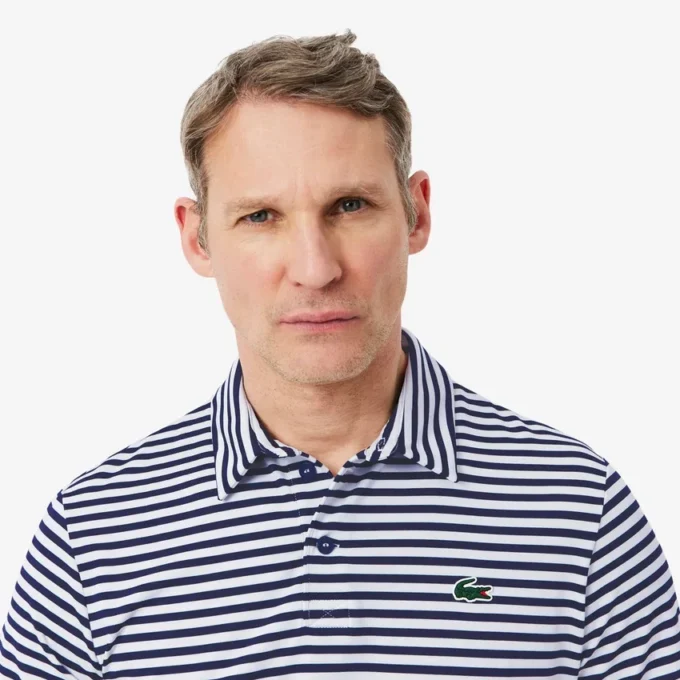 Koszulka polo golfowa Ultra Dry w paski o regularnym kroju Koszulka polo golfowa Ultra Dry w paski o regularnym kroju