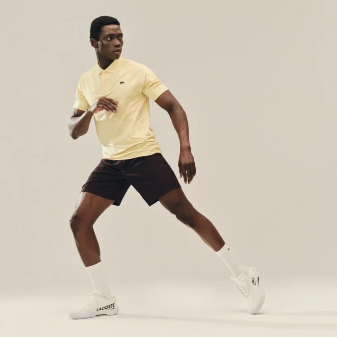 Koszulka polo Lacoste Tennis X Novak Djokovic na kort Koszulka polo Lacoste Tennis X Novak Djokovic na kort