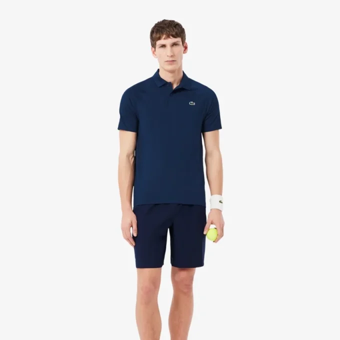 Koszulka polo Lacoste Tennis X Novak Djokovic na kort Koszulka polo Lacoste Tennis X Novak Djokovic na kort