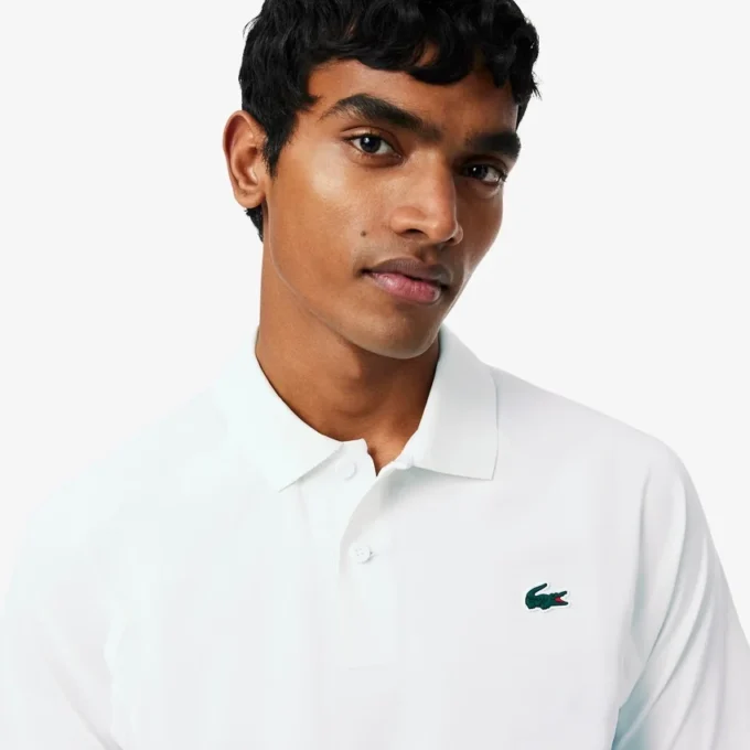 Koszulka polo Lacoste Tennis X Novak Djokovic na kort Koszulka polo Lacoste Tennis X Novak Djokovic na kort