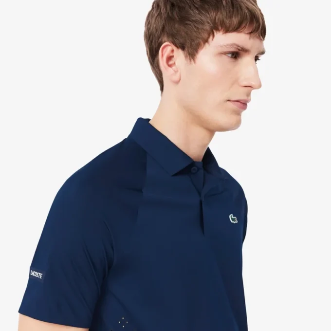 Koszulka polo Lacoste Tennis X Novak Djokovic na kort Koszulka polo Lacoste Tennis X Novak Djokovic na kort