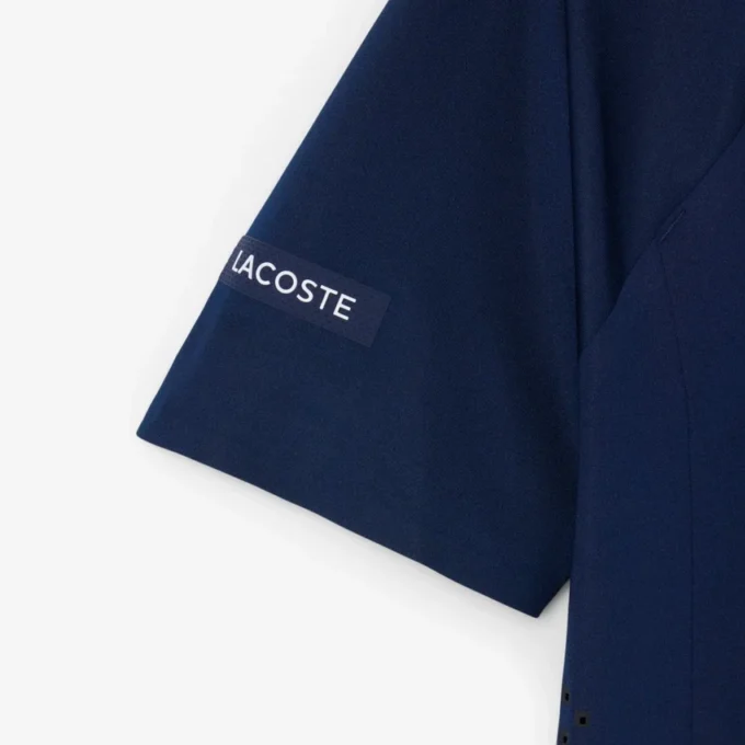 Koszulka polo Lacoste Tennis X Novak Djokovic na kort Koszulka polo Lacoste Tennis X Novak Djokovic na kort