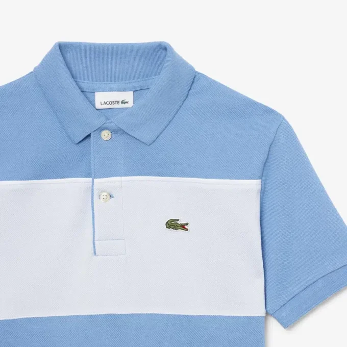 Koszulka Polo Petit Piqua w stylu colorblock Koszulka Polo Petit Piqua w stylu colorblock
