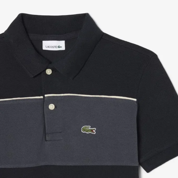 Koszulka Polo Petit Piqua w stylu colorblock