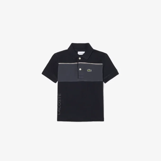 Koszulka Polo Petit Piqua z blokami kolorów Koszulka Polo Petit Piqua z blokami kolorów