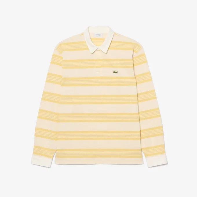 Koszulka polo w paski o luźnym kroju Koszulka polo w paski o luźnym kroju