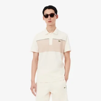 Koszulka Polo z dzianiny piqué w stylu regular fit z wstawkami w różnych kolorach