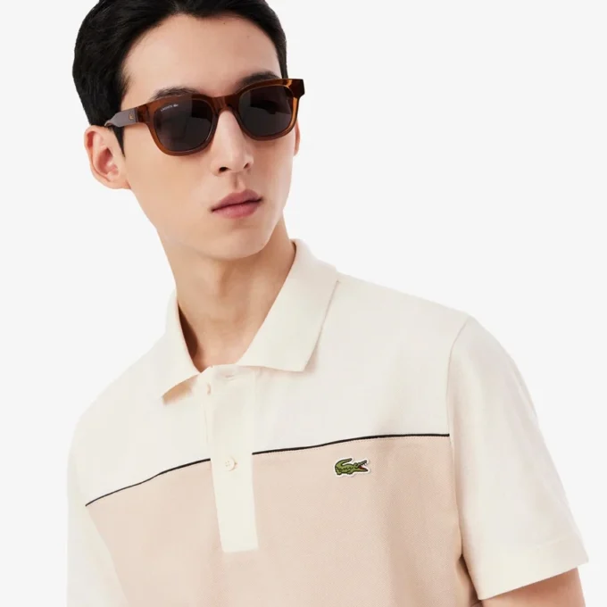 Koszulka Polo z dzianiny piqué w stylu regular fit z wstawkami w różnych kolorach Koszulka Polo z dzianiny piqué w stylu regular fit z wstawkami w różnych kolorach