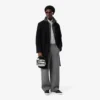 Mała srebrna torba The Blend Reporter z mieszanki materiałów Mała srebrna torba The Blend Reporter z mieszanki materiałów