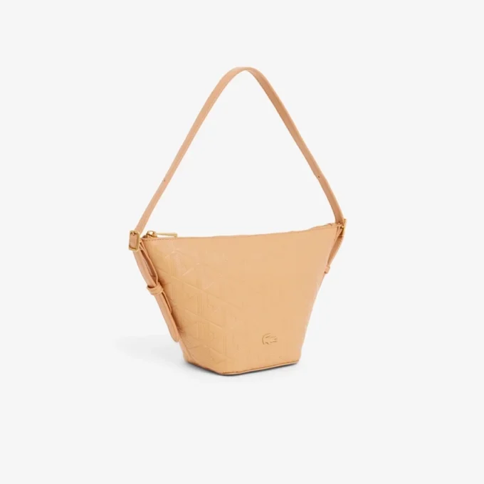 Mała torebka typu hobo z tłoczonej skóry Maheki Mała torebka typu hobo z tłoczonej skóry Maheki