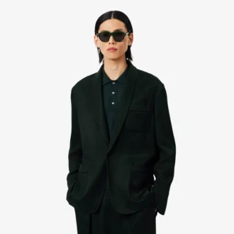 Marynarka z satynowym dekoltem szalowym z kolekcji Runway