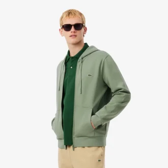 Męska bluza polarowa z zamkiem w klasycznym kroju