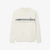 Męska bluza tenisowa z paskami z logo marki Męska bluza tenisowa z paskami z logo marki