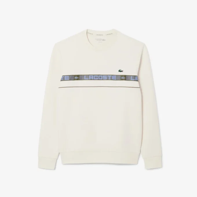 Męska bluza tenisowa z paskami z logo marki Męska bluza tenisowa z paskami z logo marki