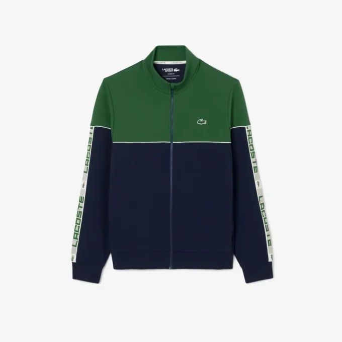 Męska bluza tenisowa z zamkiem i kontrastowymi wstawkami Męska bluza tenisowa z zamkiem i kontrastowymi wstawkami