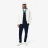 Męska bluza z kapturem i zamkiem w stylu colorblock Męska bluza z kapturem i zamkiem w stylu colorblock
