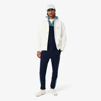 Męska bluza z kapturem i zamkiem w stylu colorblock